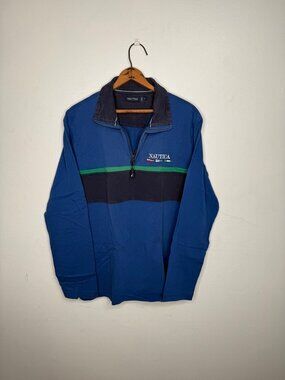 Y2K NAUTICA QUARTER ZIP SWEATER
